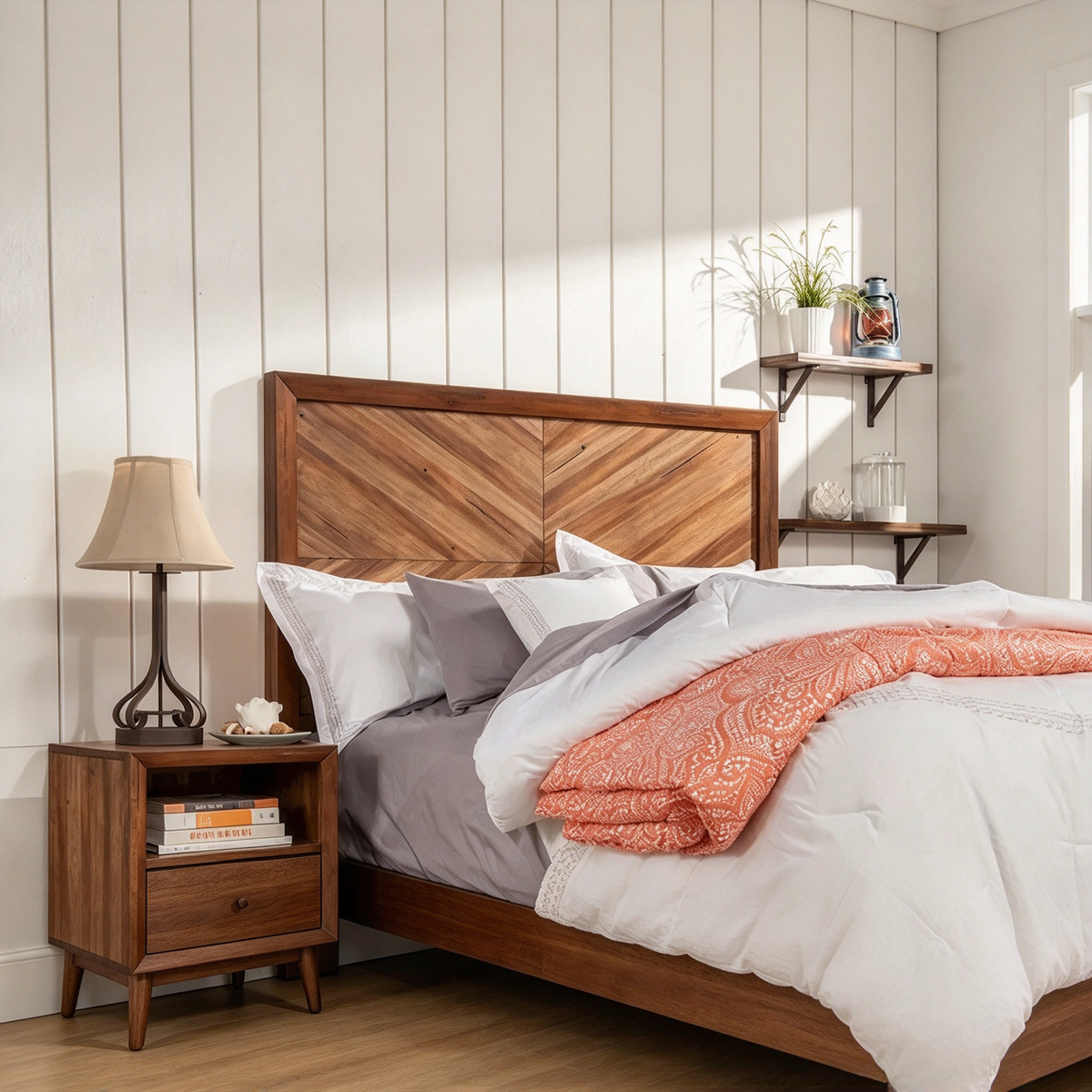 Toffee Wood Headboard