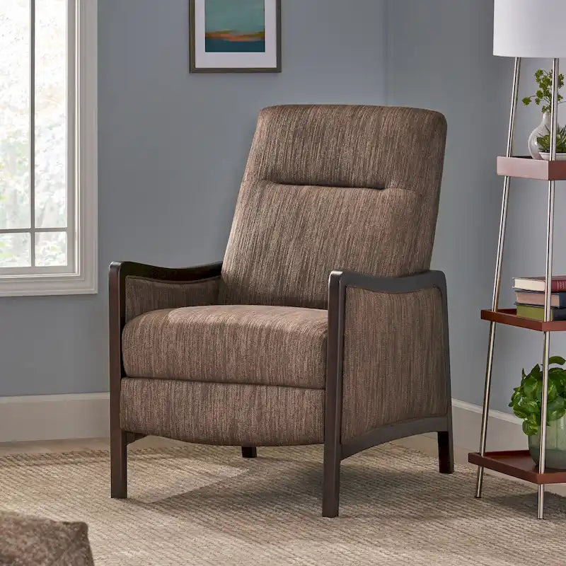 Contemporary Upholstered Pushback Recliner