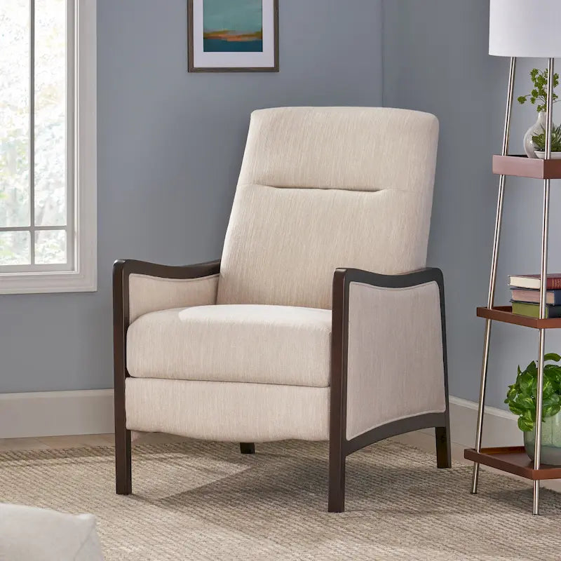 Contemporary Upholstered Pushback Recliner
