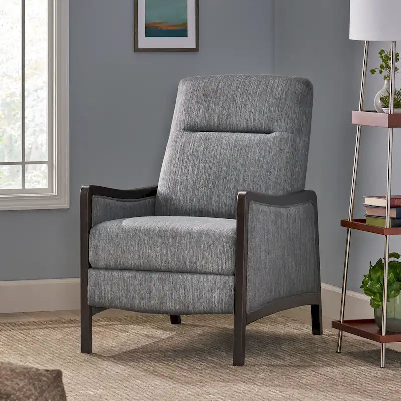 Contemporary Upholstered Pushback Recliner