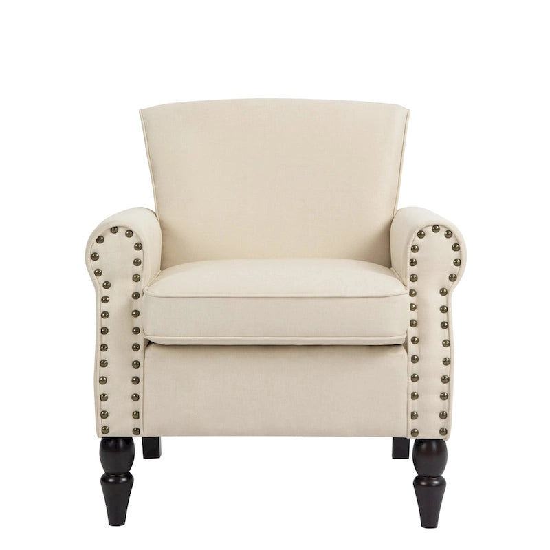 Fauteuil de salon avec finition cloutée - 29.9W x 29.9H x 32.9D