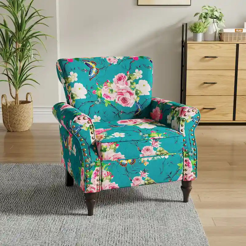 Fauteuil de salon avec finition cloutée - 29.9W x 29.9H x 32.9D