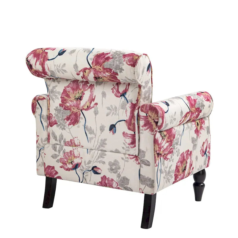 Fauteuil de salon avec finition cloutée - 29.9W x 29.9H x 32.9D