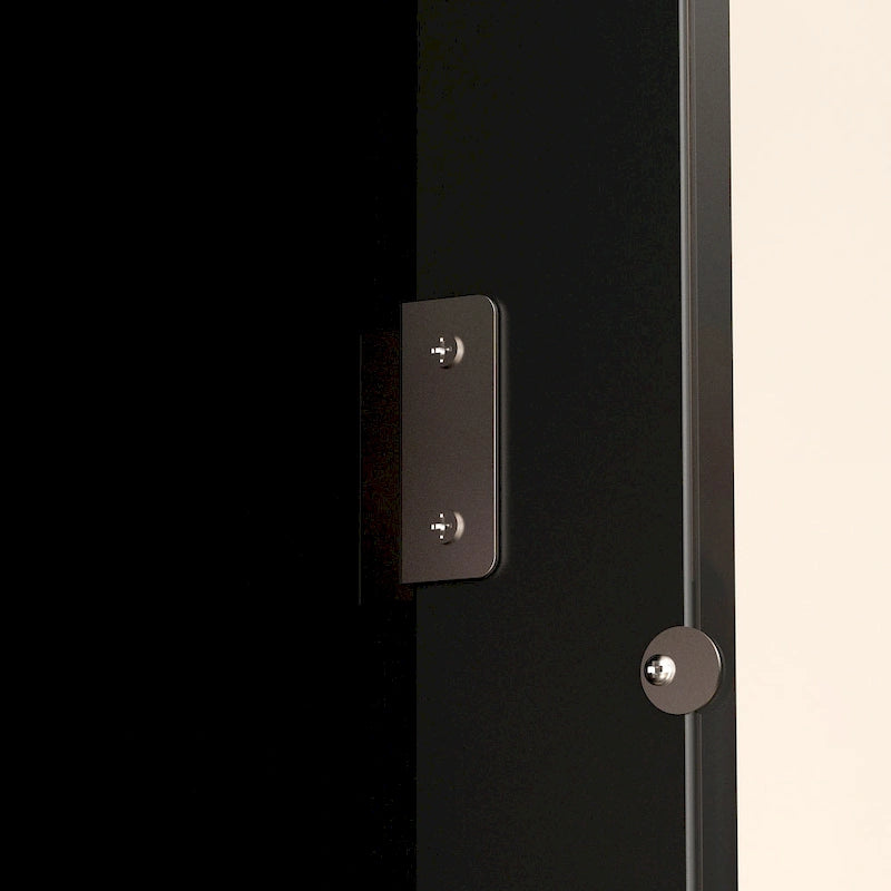 Hoher Küchenschrank mit großem offenem Fach für eine Mikrowelle - 30W x 69.3H