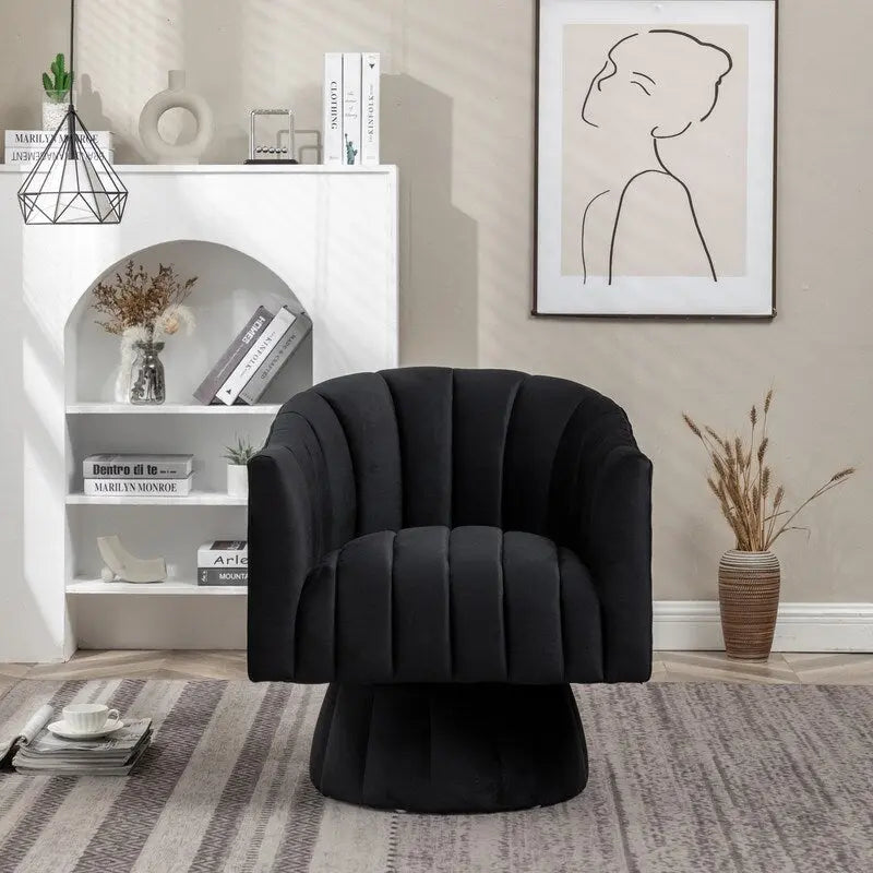 360-Degree Swivel Leisure Barrel Chair (Set of 2)