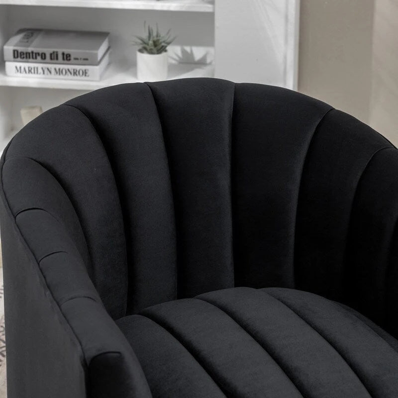 360-Degree Swivel Leisure Barrel Chair (Set of 2)