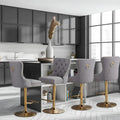 Modern Upholstered Adjusatble Thick Swivel Counter Barstools