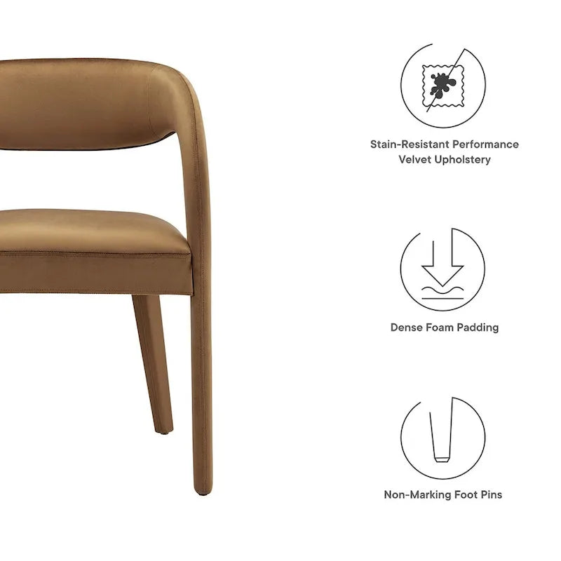 Velvet Dining Chair Set of Two