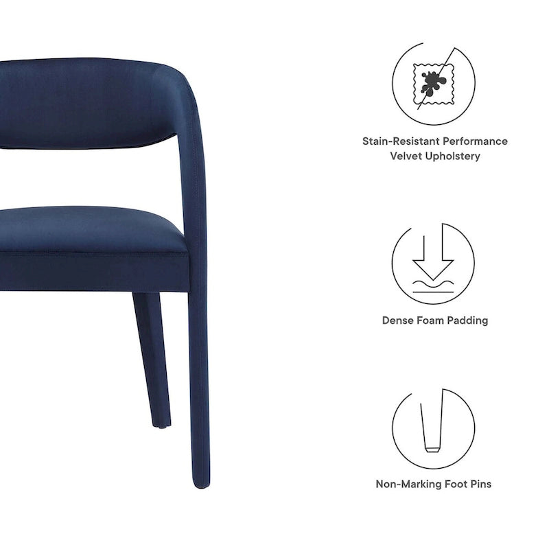 Velvet Dining Chair Set of Two