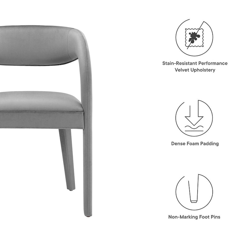 Velvet Dining Chair Set of Two