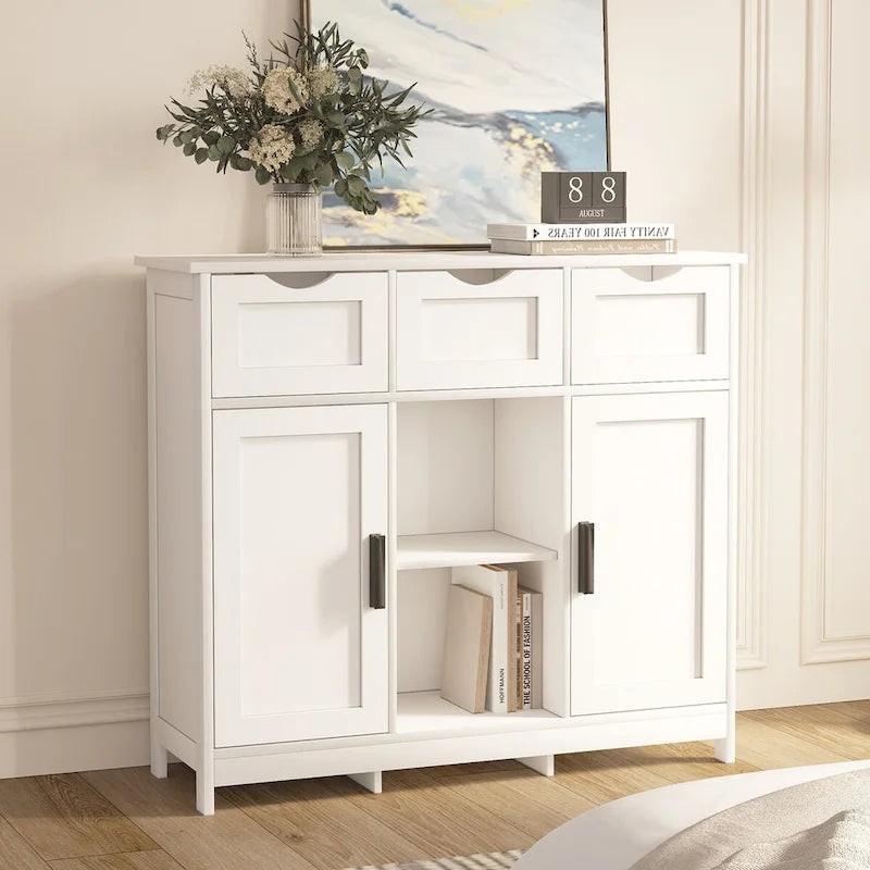 Buffet Sideboard Cabinet with doors and drawers, Coffee Bar Cabinet, Sideboard with Storage